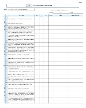 保護者評価集計シート