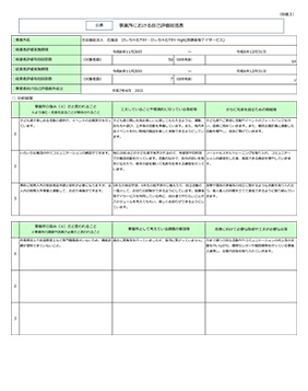 自己評価総括表